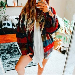 Oversized insulated plaid lumberjack jacket p10
